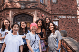 A group of new students during the early days of Orientation
