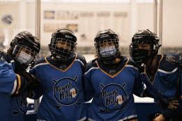 Members of the Mount Holyoke Club Ice Hockey Team