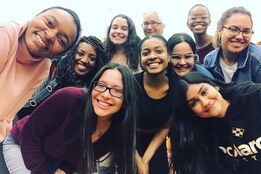Posse scholars pose together for a selfie.