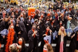 Red Pegasus seniors during Convocation 2021