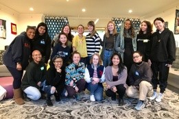 Students and facilitators at the Weekend Dialogue event.