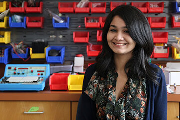 Hussain is earning degrees in both physics and engineering through a five-year program.