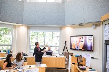 Eric Schildge MAT’19, assistant director for outreach at the Master of Arts in Teaching, Teacher Leadership program, and Michael Lawrence-Riddell MATL’21 present a three-part online workshop on how to talk to students about the election.