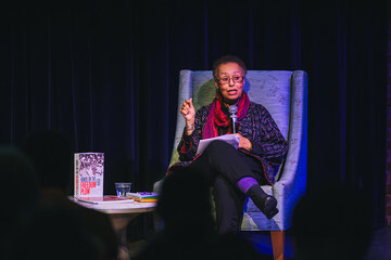 Judy Richardson, civil rights activist and filmmaker, speaking at Mount Holyoke College's MLK keynote.