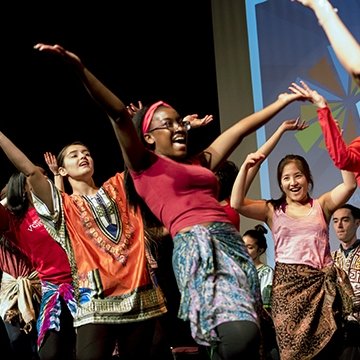dancers-opening-boom-conference.jpeg A group of dancers performing to open the BOOM Learning Conference