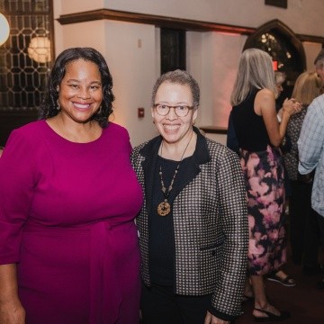 Danielle Holley (left) with Beverly Daniel Tatum (right)