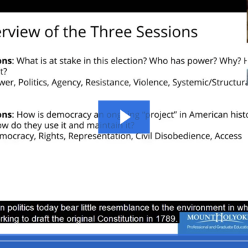 On-Demand Videos - Professional and Graduate Education - Election 2020, Episode 1v1