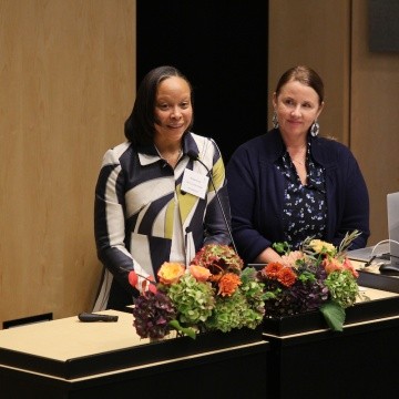 Kristie A. Ford and Marcella Runell at the IGD conference in November 2023.