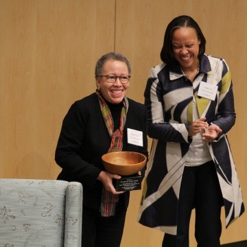 Dr. Beverly Daniel Tatum (left) and Kristie A. Ford (right) at the IGD conference in November 2023