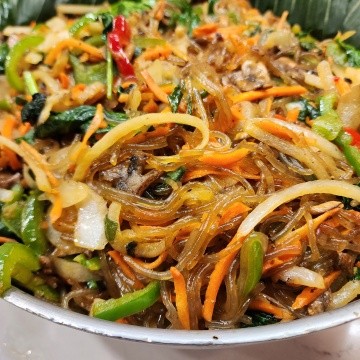 Japchae Noodles with Vegetables