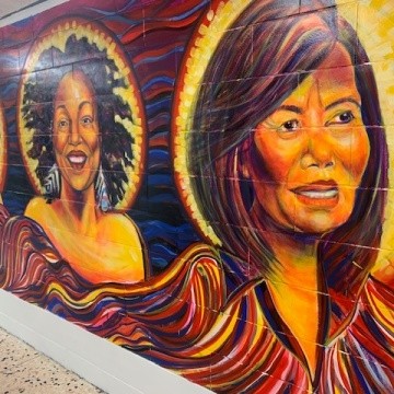 An image of empowerment greets students and staff daily at Lt. Clayre P. Sullivan Middle School, largely thanks to the efforts of one of the school’s teachers, Justin Griffin.