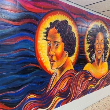 An image of empowerment greets students and staff daily at Lt. Clayre P. Sullivan Middle School, largely thanks to the efforts of one of the school’s teachers, Justin Griffin.