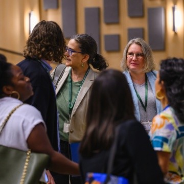 Group discussions at the Summit on Feminist Leadership in Climate Justice held at Mount Holyoke College on April 25, 2025.