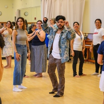 Latin dance during BOOM! 2025