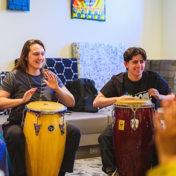 Drum session during BOOM! 2025
