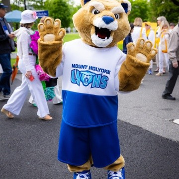 A refreshed Mount Holyoke College mascot: Paws