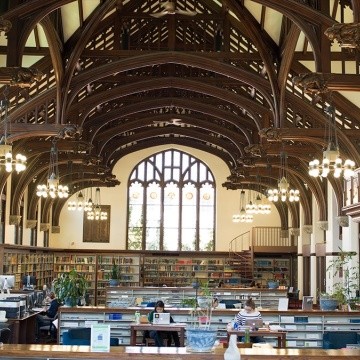 Mount Holyoke College Library Reading Room