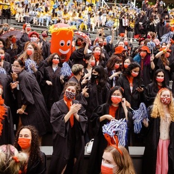 Red Pegasus seniors during Convocation 2021