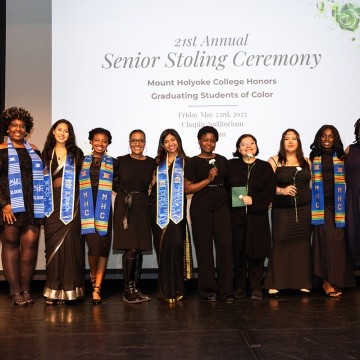Mount Holyoke Seniors during the Stoling Ceremony
