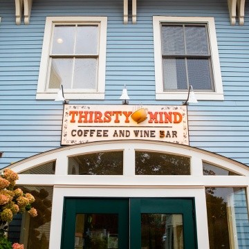 The Thirsty Mind Coffee and Wine Bar in the Village Commons