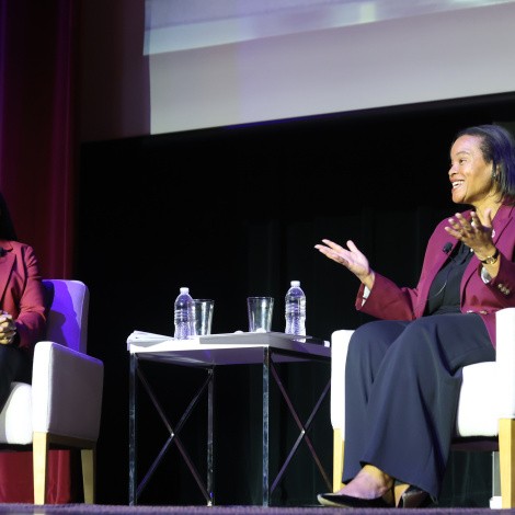 President Holley and Supreme Court Justice Ketanji Brown Jackson in conversation.