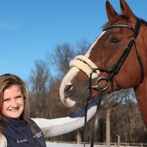 Lexi Lobdell ’20 and Baltazar (aka Butters)