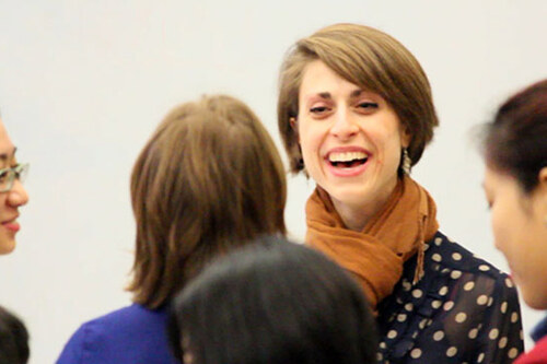 Students can get career advice from, and make contacts with, alumnae at the Career Networking Fair.