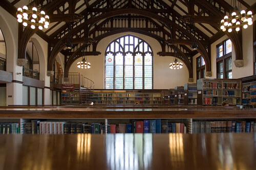 Williston Library reading room. Photo by Michael Malyszko