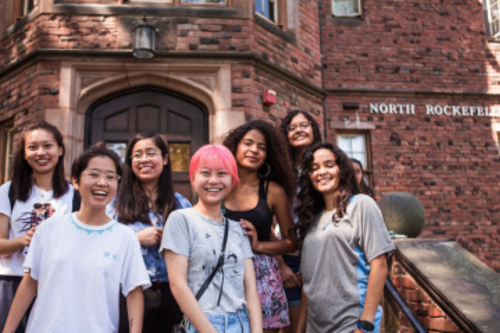 A group of new students during the early days of Orientation