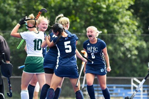 Mount Holyoke College Field Hockey Goal Celebration - 2021
