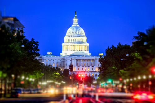 The capitol building in Washinton DC