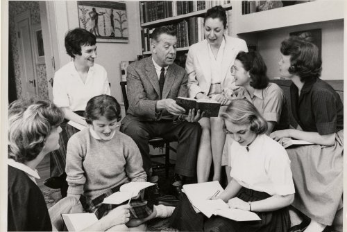 Valentine Giamatti and students