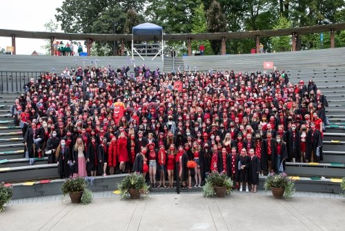 The class of 2022 during convocation in Fall 2021