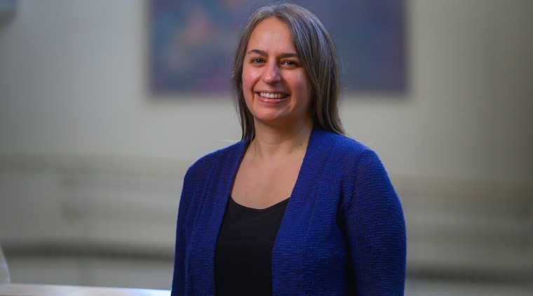 Jen Paulhus, Associate Professor of Mathematics. 2024. Photo by Max Wilhelm.