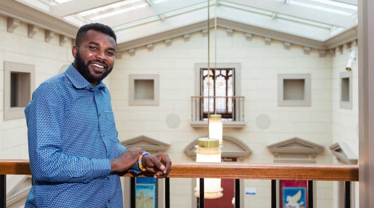 “My creative process is a simple one. For me, everything I do informs each other,” said Michael Ofori, visiting lecturer.