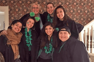 Students celebrating during DisOrientation 2017