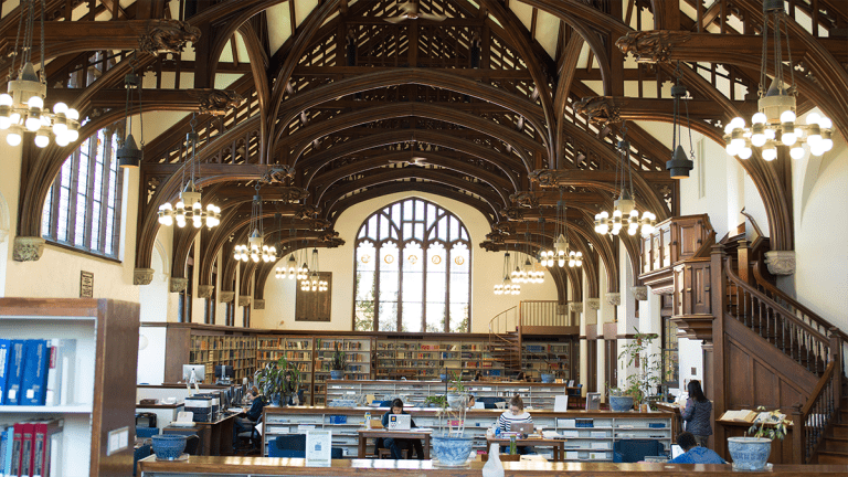The Reading Room in the library