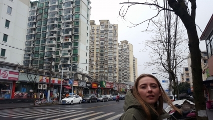 Thalia Brown ’19 in Shanghai, China