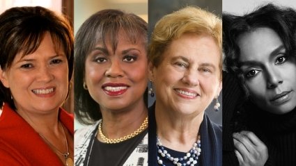 Anita F. Hill, Helen Drinan ’69, Janet Mock and Lynn Pasquerella ’80 are four vanguards who challenge restrictive social norms around gender.