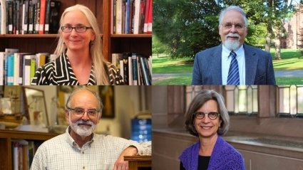 Professors Holly Hanson, Christopher Pyle, Stan Rachootin and Lynn M. Morgan retire from Mount Holyoke College after extraordinary teaching careers. 