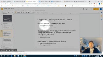 Mark Shea screen capture during a virtual class, with Mark on the bottom right corner and a highlighted circle on the instructions.