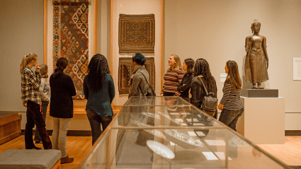 A gallery in the Mount Holyoke College Art Museum