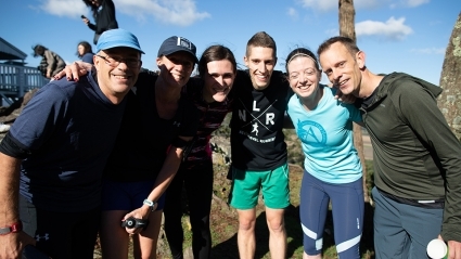 Mountain Day 2018 - Staff runners at the summit