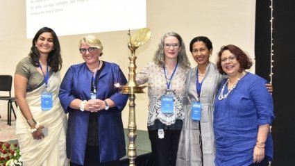 MHC Shakti, Diya ceremony 2018 - Sonya with some speakers and organizers