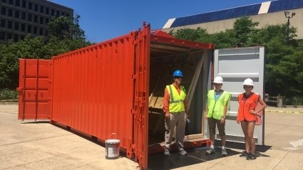 Solar Time installation - Darrell Petit, Naomi Darling, Maya Gamble