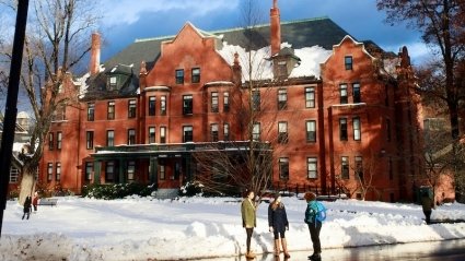 Wilder Hall in winter