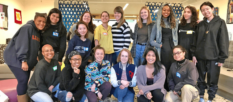 A group of students who took part in Intergoup Dialogue