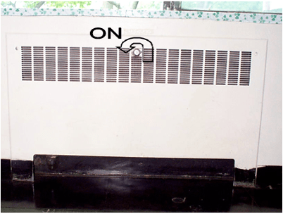 Damper type thermostat