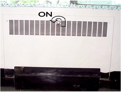 Damper type thermostat