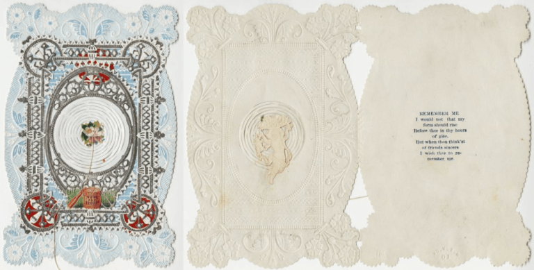 The valentine "Hope and Success" designed by Esther Howland